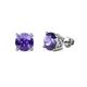 1 - Alina Iolite (5.5mm) Solitaire Stud Earrings 