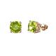 1 - Alina Peridot (5.5mm) Solitaire Stud Earrings 