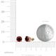 3 - Alina Red Garnet (5.5mm) Solitaire Stud Earrings 