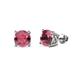 1 - Alina Rhodolite Garnet (5.5mm) Solitaire Stud Earrings 