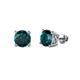 1 - Alina London Blue Topaz (5.5mm) Solitaire Stud Earrings 