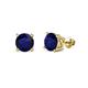 1 - Alina Blue Sapphire (5.5mm) Solitaire Stud Earrings 