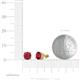 3 - Alina Ruby (5.5mm) Solitaire Stud Earrings 