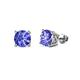1 - Alina Tanzanite (5.5mm) Solitaire Stud Earrings 