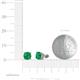 3 - Alina Emerald (5.5mm) Solitaire Stud Earrings 