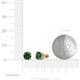 3 - Alina Lab Created Alexandrite (5.5mm) Solitaire Stud Earrings 