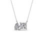 1 - Zara 2.00 ctw IGI Certified Pear and Princess Shape Lab Grown Diamond Toi Et Moi Women Pendant Necklace 