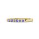 3 - Abila Tanzanite and Diamond Wedding Band 