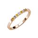 1 - Abila Citrine and Diamond Wedding Band 
