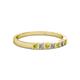 2 - Abila Yellow Sapphire and Diamond Wedding Band 