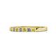 3 - Abila Yellow Sapphire and Diamond Wedding Band 