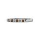 3 - Abila Smoky Quartz and Diamond Wedding Band 