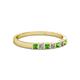 2 - Abila Green Garnet and Diamond Wedding Band 