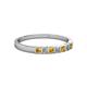 2 - Abila Citrine and Diamond Wedding Band 