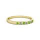 2 - Abila Peridot and Diamond Wedding Band 
