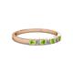 2 - Abila Peridot and Diamond Wedding Band 