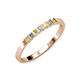 1 - Abila Yellow Sapphire and Diamond Wedding Band 