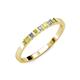 1 - Abila Yellow and White Diamond Wedding Band 