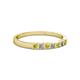 2 - Abila Yellow and White Diamond Wedding Band 