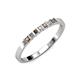 1 - Abila Smoky Quartz and Diamond Wedding Band 