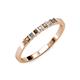 1 - Abila Smoky Quartz and Diamond Wedding Band 