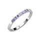 1 - Abila Tanzanite and Diamond Wedding Band 