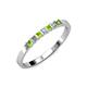 1 - Abila Peridot and Diamond Wedding Band 