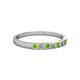 2 - Abila Peridot and Diamond Wedding Band 