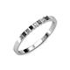 1 - Abila Black and White Diamond Wedding Band 