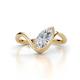 1 - Oceara  1.15 ct IGI Certified Marquise Shape Lab Grown Diamond Women Wave Solitaire Engagement Ring 