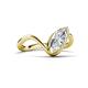 5 - Oceara  1.15 ct IGI Certified Marquise Shape Lab Grown Diamond Women Wave Solitaire Engagement Ring 