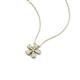 4 - Bloom Moissanite and Natural Diamonds Petite Women Flower Pendant Necklace 