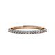 1 - Iskra 0.27 ctw Natural Diamond Round (1.50 mm) 18 Stone Wedding Band 