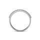 4 - Iskra 0.27 ctw Natural Diamond Round (1.50 mm) 18 Stone Wedding Band 