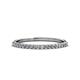 1 - Iskra 0.27 ctw Natural Diamond Round (1.50 mm) 18 Stone Wedding Band 