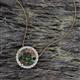 2 - Catriona Round Created Alexandrite and Diamond Halo Slider Pendant Necklace 