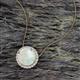 2 - Catriona Round Opal and Diamond Halo Slider Pendant Necklace 