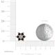 3 - Amora 0.57 ctw Natural Diamond and Black Diamond Flower Earrings 