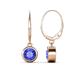 1 - Cara Tanzanite (6.5mm) Solitaire Dangling Earrings 