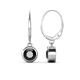 1 - Cara Black Diamond (6mm) Solitaire Dangling Earrings 