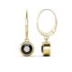 1 - Cara Black Diamond (6mm) Solitaire Dangling Earrings 