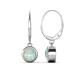 1 - Cara Opal (6.5mm) Solitaire Dangling Earrings 