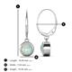 4 - Cara Opal (6.5mm) Solitaire Dangling Earrings 