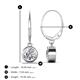 4 - Cara IGI Certified Lab Grown Diamond (6.5mm) Solitaire Dangling Earrings 