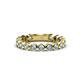 1 - Ashlyn 2.30 mm Aquamarine 3/4 Eternity Band 