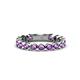 1 - Ashlyn 2.30 mm Amethyst 3/4 Eternity Band 