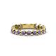 1 - Ashlyn 2.30 mm Iolite 3/4 Eternity Band 