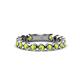 1 - Ashlyn 2.30 mm Peridot 3/4 Eternity Band 