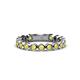 1 - Ashlyn 2.30 mm Yellow Sapphire 3/4 Eternity Band 