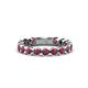 1 - Ashlyn 2.30 mm Ruby 3/4 Eternity Band 